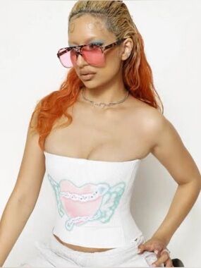 BOYS LIE X YUNG REAPER Tag You’re It Waffle Corset